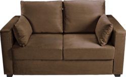 Home - Apartment - 2 Seater Fabric - Sofa Bed - Chocolate